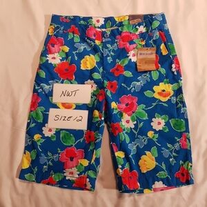 Lands' End girls size 12 flowered shorts
